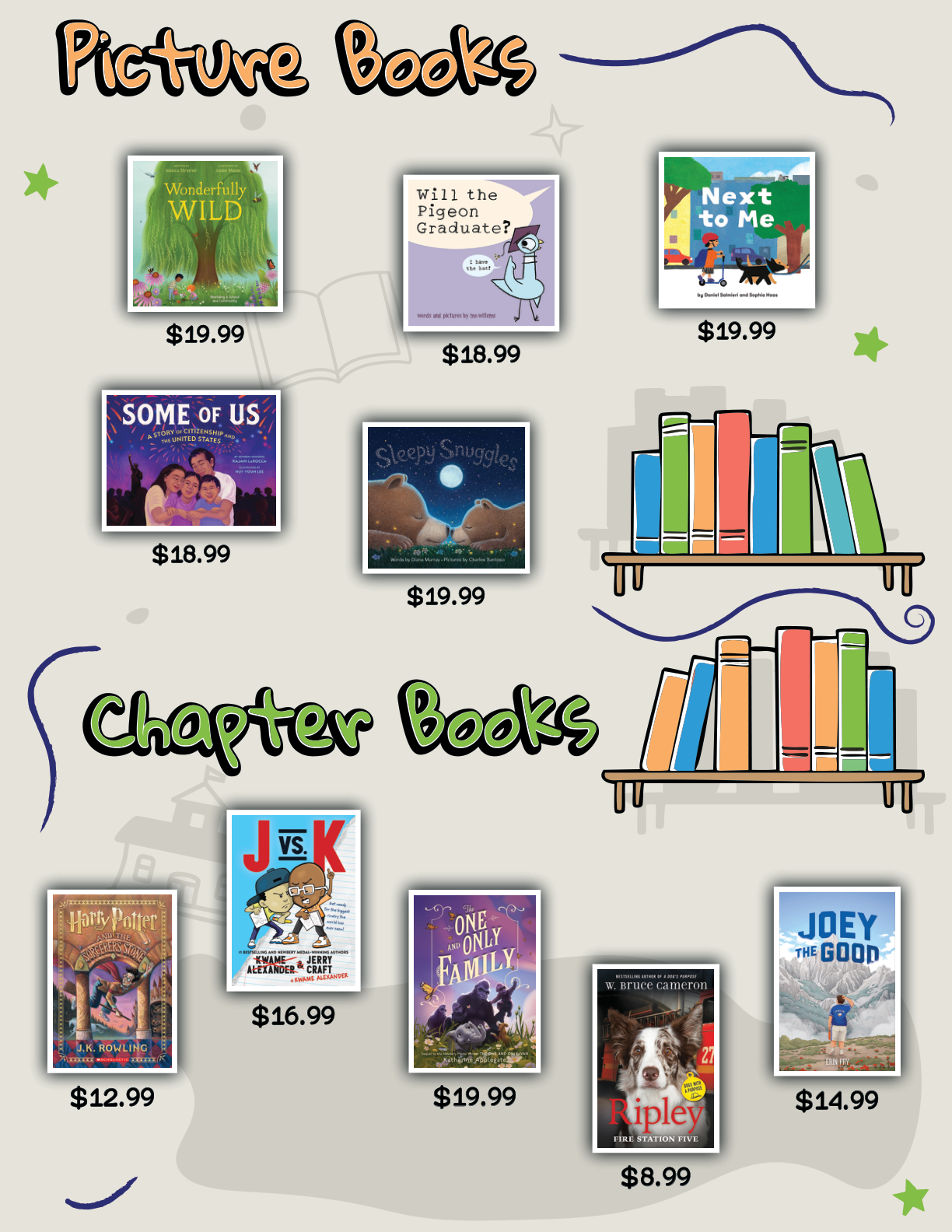 Our School Book Fair sample flyer page 2