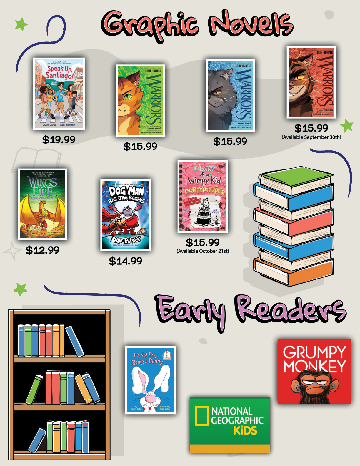 Our School Book Fair sample flyer page 3